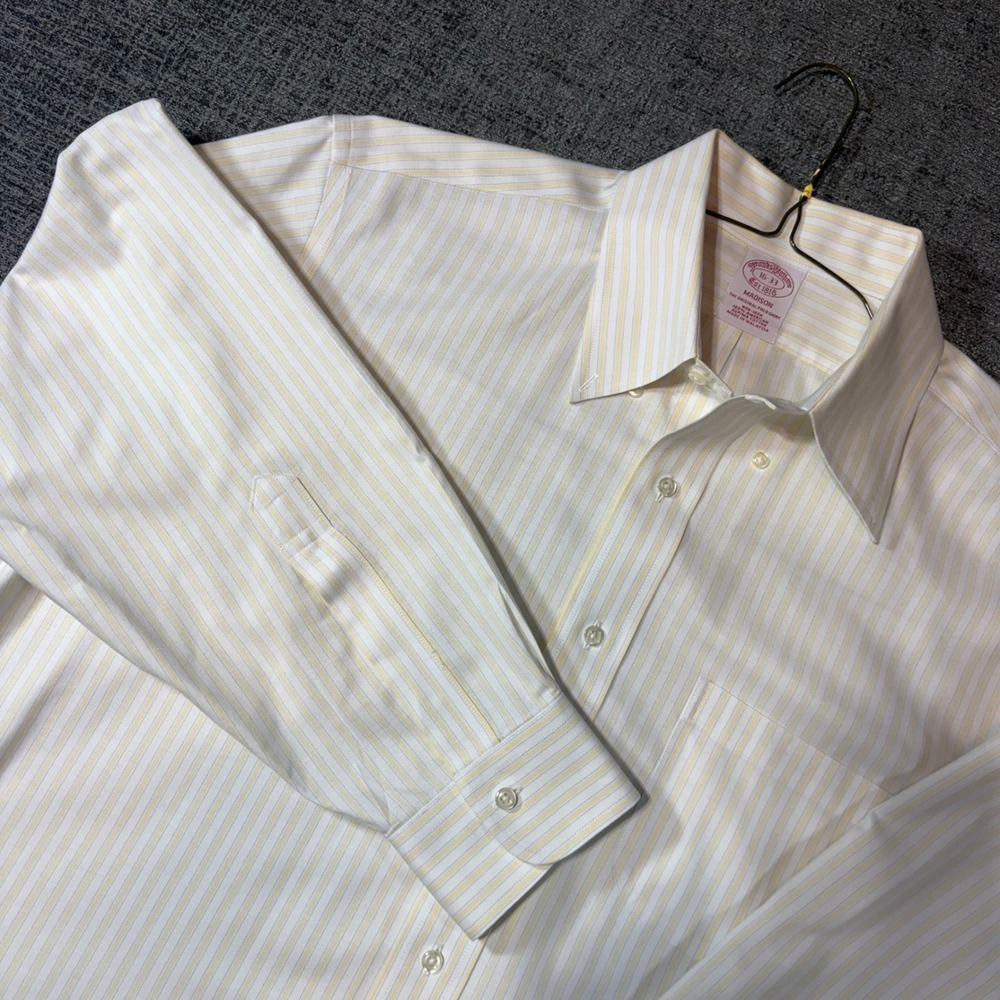 Brooks Brothers Button Down Shirt 16-33 Madison Multi-Stripe Supima Non-Iron